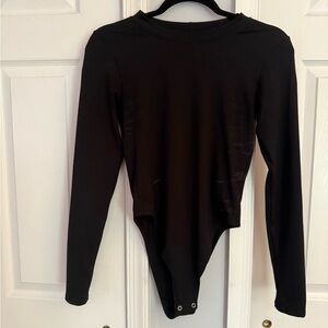 Good American Classic Black Bodysuit